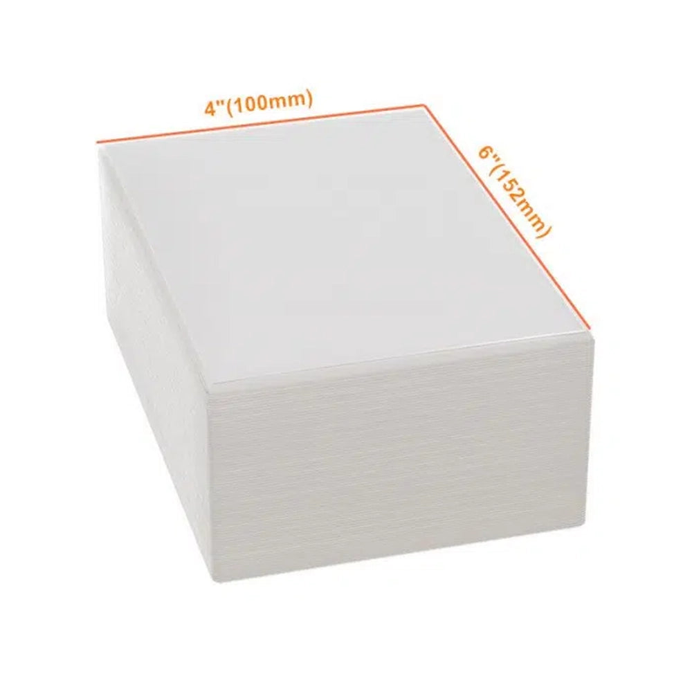 4″ x 6″ Direct Thermal Fanfold Labels - 500/stack - 8 stacks/case