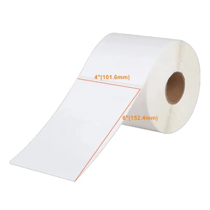 4″ x 6″ Direct Thermal Labels - 250/roll - 12 rolls/case