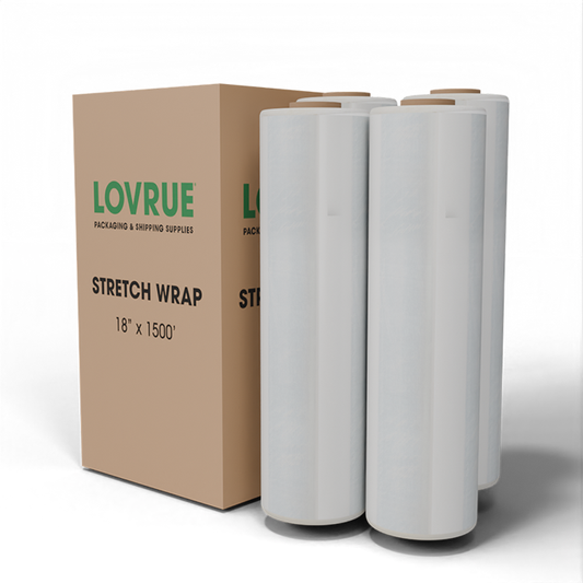 Cast Stretch Wrap 18" x 1500' / 40GA / 4 Roll - 1 Box