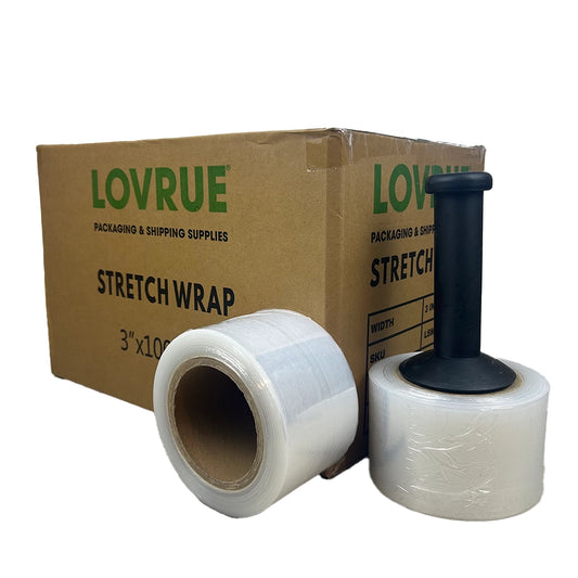 Mini Stretch Wrap 3" x 1500' / 80GA - 18 Rolls/Case